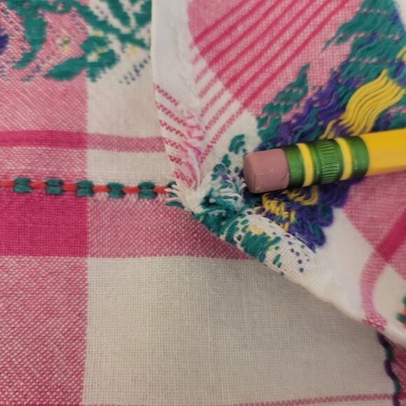 Tributes Vintage Womens Short Sleeve Floral Plaid Button Down Top Size Small - Picture 6 of 10